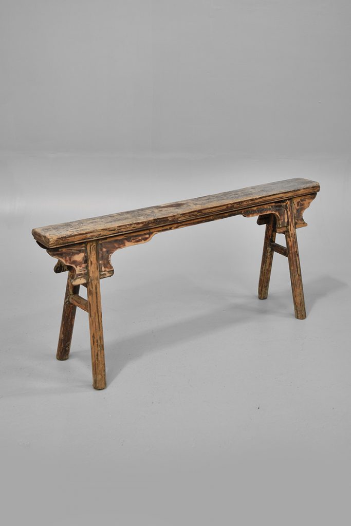 Slim Wooden Bench With Peg Legs The Classic Prop Hire Company