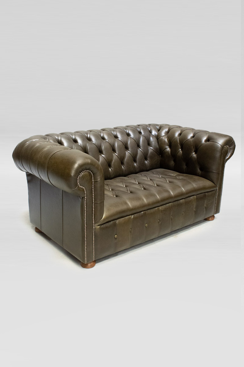 2 Seater On Back Chesterfield Sofa