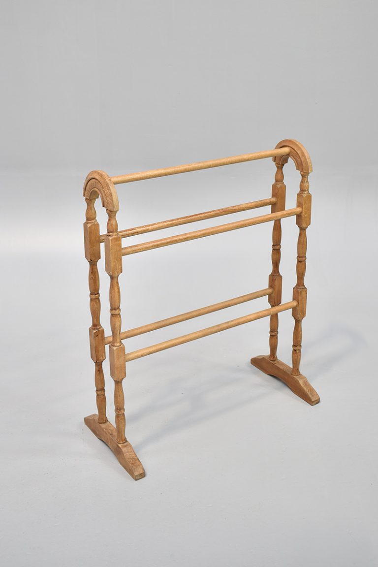 Pine Towel Rail With Turned Legs The Classic Prop Hire Company