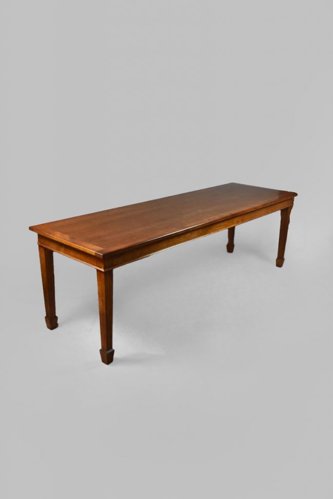 8’ x 2’6” Oak Utility Library Table with Tapered Legs – The Classic ...