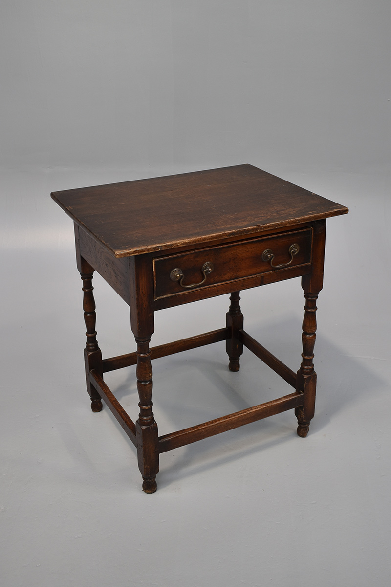 Oak Side Table With Drawer The Classic Prop Hire Company