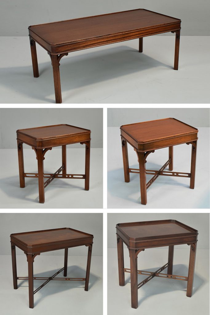 Mahogany Table Set The Classic Prop Hire Company